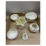 Belleek Irish Porcelain Decorative Lot