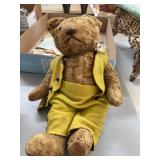 Jointed Mohair Teddy Bear Missing One Eye