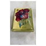 Moorcroft Pottery Lidded Box Hibiscus