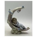 Lladro 6479 Porcelain Figurine, 7" Sleeping Baby