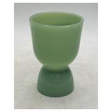 Jadite Glass Egg Cup, 4 Inches Tall