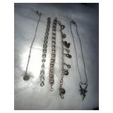 Silver Tone Necklaces and Bracelets