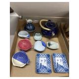 Japanese Porcelain Tea Set and Serving Dishes