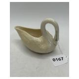 Belleek Swan-Shaped Porcelain Dish