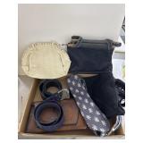 Purses, Belts, and Tie