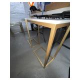 Gold Metal Accent Tables, 16x10x26 Inches