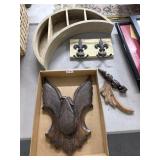 Wood Pieces and Crescent Moon Shelf