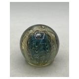 3" Art Glass Swirl Paperweight