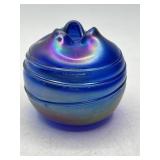 Gary LeVay Signed Iridized Glass Vase 3"