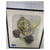 Framed Artwork Print of Girl with Bird