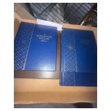 Three Empty Coin Collector Albums and Page