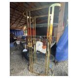 Brass and Glass Four-Shelf Etagere Display Stand