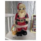 16" Tall Chalk Santa Claus Bank As-Is