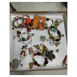 Holiday and Theme Costume Jewelry Lot
