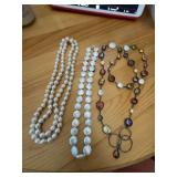 Three Strands of Freshwater Coin Pearls