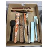 Japanese Chopsticks, Folding Fans, and Utensil Set