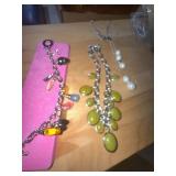 BRAVE Jewelry Lot: Betsey Johnson Charm Bracelet,