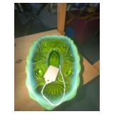 1893 EAPG Jewel and Fan Glass Dish