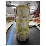 Hand-Painted Nippon Floral Porcelain Vase