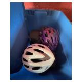 Bicycle and HJC Motorcycle Helmets