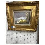 Still Life Oil Painting of Apples, 17x16"