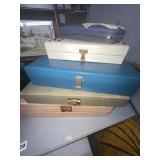 Four Empty Vintage Jewelry Boxes