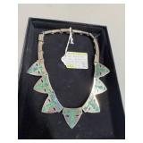 Antonio Pineda Fortino Sterling and Turquoise Neck