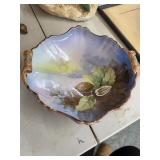 Hand-Painted Nippon Porcelain Bowl with Feet