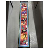 70" Handcrafted Textile Panel with Animal Motifs