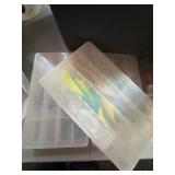 Fishing Lures in Plastic Organizer Box
