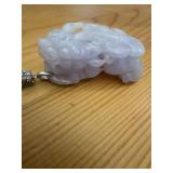 Hand-Carved Jade Foo Dog Pendant