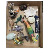 Animal Figurines and Souvenir Spoons