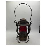 Dietz Railroad Lantern with Red Globe