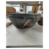 Vintage African Carved Wood Bowl