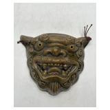 Glazed Ceramic Oni Demon Mask Wall Decor