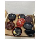 Japanese Lacquerware Bowls and Cups