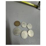 Casino and New York City Transit Tokens Assortment