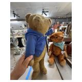 Stuffed Teddy Bear with Blue Jacket