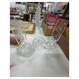 Three Cut Crystal Perfume Bottles