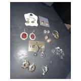 Costume Earrings and Bangle Group