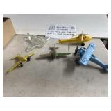 Toy Airplane Lot with Glass and Metal Planes, ACME