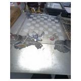 Fantasy-Themed Chessboard With Chained Figure