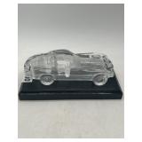 Glass Classic Car Model on Display Base