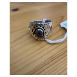 Sterling Silver Labradorite Cigar Band Ring