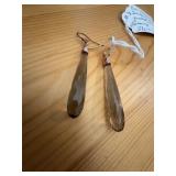 Rose Gold Sterling Smokey Topaz Earrings