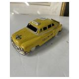 Japanese Tin Litho Yellow Cab Toy Car