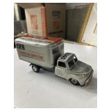 Tin Armored Car Savings Bank Toy Truck