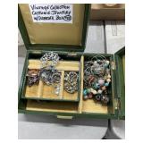 Costume Jewelry Collection With Dresser Box