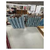 Blue Painted Wood Planters, 11x11