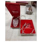 Waterford and Orrefors Crystal Ornaments